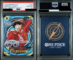PSA 10 Monkey D Luffy OP07-109 2024 Promo Card Japanese ONE PIECE Day 24 - Image 2