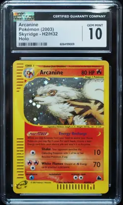 Arcanine H2/H32 Skyridge Pokemon Card CGC 10 Gem Mint - Image 1