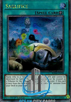Yugioh Saqlifice Ra04-En238 Quarter Century Secret Rare Card 1st Edition - Image 1
