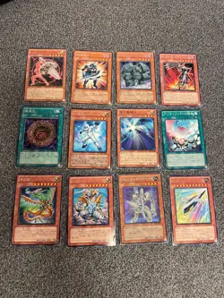 Yu-Gi-Oh! Japanese Card Lot (12 Cards) - NM - Holo, Artifact, HERO, Lightray, Dr - Image 1