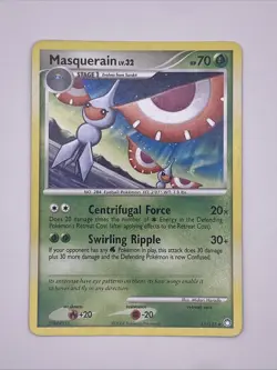 Masquerain Mysterious Treasures 55/123 Pokemon Card - Image 1