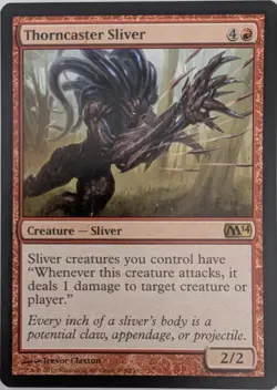 Thorncaster Sliver x1 Magic 2014 M14 Magic the Gathering MTG LP/NM - Image 1