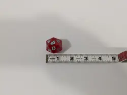 MTG d20 Spindown 20-sided Life Counter die dice Ikoria Red Jumbo Size - Image 2