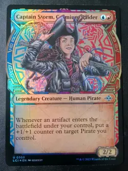 MTG Lost Caverns Of Ixalan - Captain Storm, Cosmium Raider - Foil Showcase - Image 1