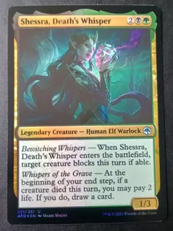 MTG Forgotten Realms - Shessra, Death's Whisper - Foil - Image 1