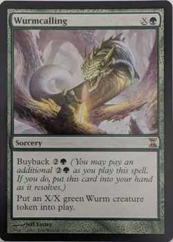 Wurmcalling x1 Time Spiral Magic the Gathering MTG LP/NM - Image 1