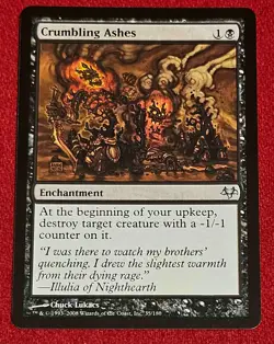 CRUMBLING ASHES, MAGIC THE GATHERING EVENTIDE SP MTG - Image 1