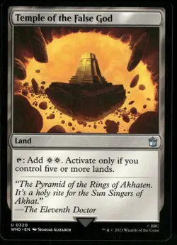 1x Temple of the False God - Universes Beyond: Doctor Who - NM - MTG - Image 1