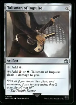 1x Talisman of Impulse - Universes Beyond: Doctor Who - NM - MTG - Image 1