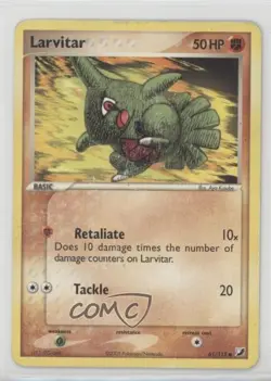 Larvitar Pokemon EX Unseen Forces #61 2005 05v0 - Image 1