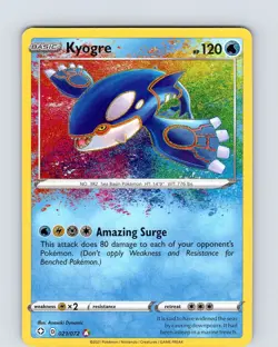 Pokemon TCG Kyogre SWSH Shining Fates 021/072 Amazing Rare Holo Card NM - Image 1