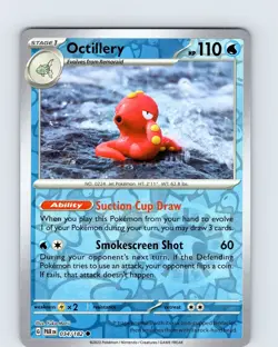 Pokemon TCG Octillery S&V Paradox Rift 034/182 Reverse Holo Common Card NM - Image 1