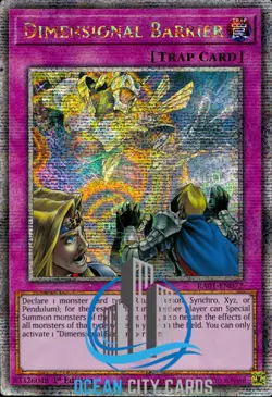 Yugioh Dimensional Barrier RA01-EN072 Quarter Century Rare 1st Edition - Image 1