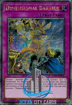 Yugioh Dimensional Barrier RA01-EN072 Quarter Century Rare 1st Edition - Image 5