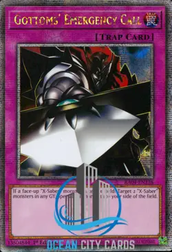 Yugioh RA04-EN138 Gottoms' Emergency Call Quarter Century Secret Rare 1st Ed - Image 1
