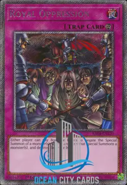Yugioh Royal Oppression RA04-EN120 Platinum Secret Rare 1st Edition - Image 3