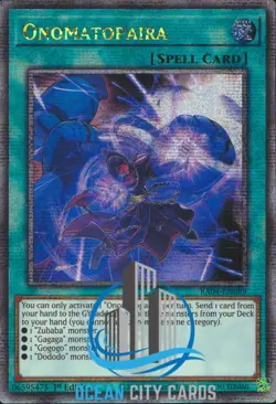 Yugioh Onomatopaira RA04-EN089 Quarter Century Secret Rare - Image 1