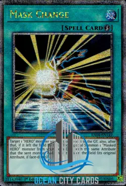 Yugioh Mask Change 1st Ed Quarter Century RA04-EN142 - Image 1