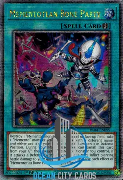 Yugioh Mementotlan Bone Party RA04-EN099 Quarter Century Rare 1st Edition - Image 1