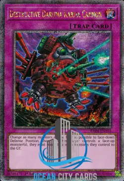 Yugioh RA04-EN103 Destructive Daruma Karma Cannon - Quarter Century Secret Rare - Image 1