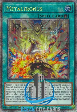 Yugioh Metaltronus Quarter Century Rare 1st Edition RA04-EN100 - Image 1