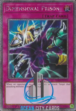 Yugioh RA04-EN132 Dimensional Prison Platinum Secret Rare - Image 3