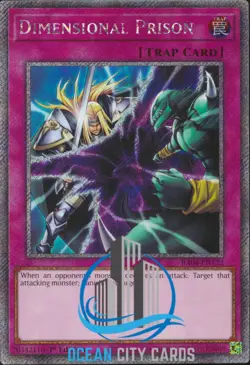 Yugioh RA04-EN132 Dimensional Prison Platinum Secret Rare - Image 1