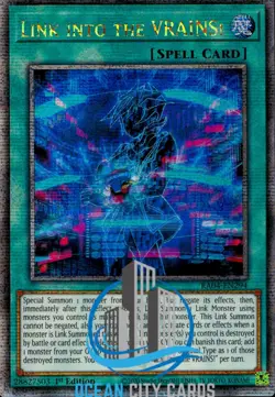 Yugioh RA04-EN294 Link into the VRAINS! Quarter Century Secret Rare 1st Ed - Image 1