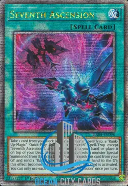 Yugioh RA04-EN098 Seventh Ascension Quarter Century Secret Rare - Image 1