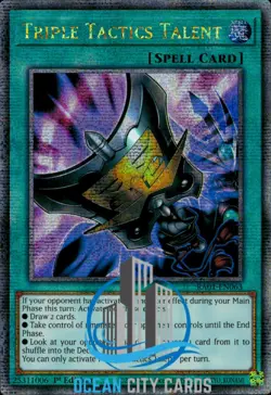 Yugioh Triple Tactics Talent RA01-EN063 Quarter Century Secret Rare NM 1st Ed - Image 1