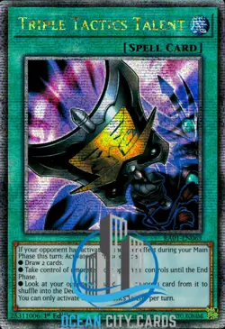 Yugioh Triple Tactics Talent RA01-EN063 Quarter Century Secret Rare NM 1st Ed - Image 3