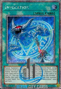 Yugioh RA04-EN281 - Invocation - Platinum Secret Rare - Image 1