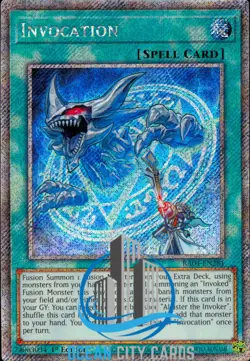 Yugioh RA04-EN281 - Invocation - Platinum Secret Rare - Image 3