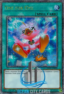 Yugioh RA03-EN056 One for One Alt Art Quarter Century Rare - Image 1