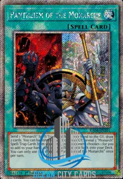 Yugioh Pantheism Of The Monarchs RA04-EN261 Platinum Secret Rare 1st Edition - Image 5