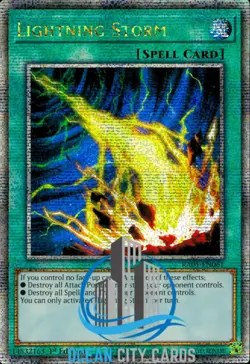 Yugioh Lightning Storm RA01-EN061 Quarter Century Secret Rare Near Mint 1st Ed - Image 1