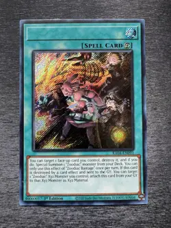 YuGiOh! Zoodiac Barrage RA04-EN091 - Error Misprint No Name No Imprint 1st Ed NM - Image 2