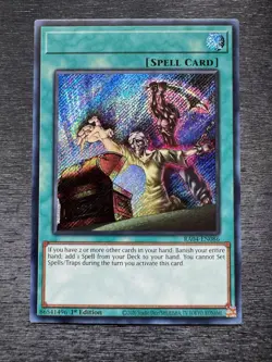YuGiOh! Left Arm Offering RA04 - Error Misprint No Name No Imprint 1st Ed NM - Image 2