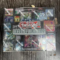 YuGiOh Maze Of Memories & Booster Box Sealed 24 Packs 1st Edition - Image 1