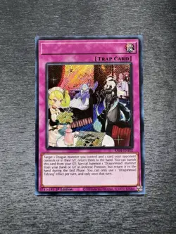 YuGiOh! Dragonmaid Tidying RA04 - Error Misprint No Name No Imprint 1st Ed NM - Image 1