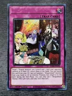 YuGiOh! Dragonmaid Tidying RA04 - Error Misprint No Name No Imprint 1st Ed NM - Image 2