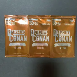Detective Conan Card Promotion Pack 12 Random Characters New 3 Pack Set - Image 1