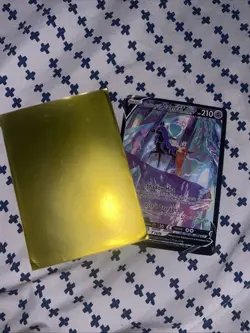 Pokemon TCG Shadow Rider Calyrex V Trading Card With A Sleeve - Image 1