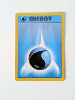 Pokemon Card WOTC Water Energy 102/102 Base Non-holo Common Unlimited 1999 - NM - Image 1