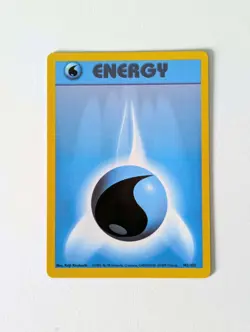 Pokemon Card WOTC Water Energy 102/102 Base Non-holo Common Unlimited 1999 - NM - Image 1