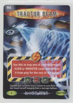 2006 Doctor Who: Battles in Time - Trading Card Game Tractor Beam #087 2e7 - Image 1
