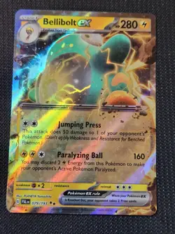Pokemon Card Bellibolt EX 079/193 Sv02 Paldea Evolved Holo Double Rare - Image 1