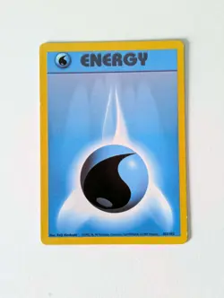 Pokemon Card WOTC Water Energy 102/102 Base Non-holo Common Unlimited 1999 - LP - Image 1
