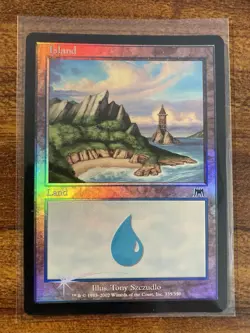 MTG✨ISLAND FOIL✨Onslaught MINT Basic Land 2002 T. Szczudlo Art UNPLAYED ! - Image 1