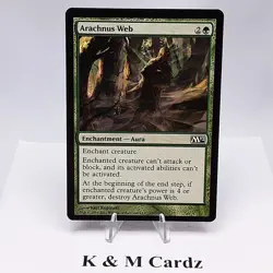 MTG - M12 - Arachnus Web - #163 - Lightly Played - Image 1